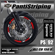 Rim Sticker - Rim Cutting Sticker Cutting Motor CB 150 R