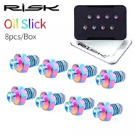 RISK Titanium Bicycle Pedal Anti Slip Bolt M4×4.6mm 8pcs