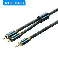 Vention 3.5mm Male to 2RCA Male Audio Cable Aluminum Foil Tinned Copper Braid for Computer Laptop Ph