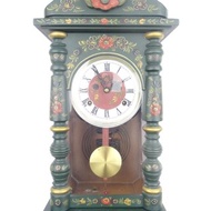 Friesian Dutch Antique Vintage Hindeloopen Wall Clock Warmink Wuba Junghans era)