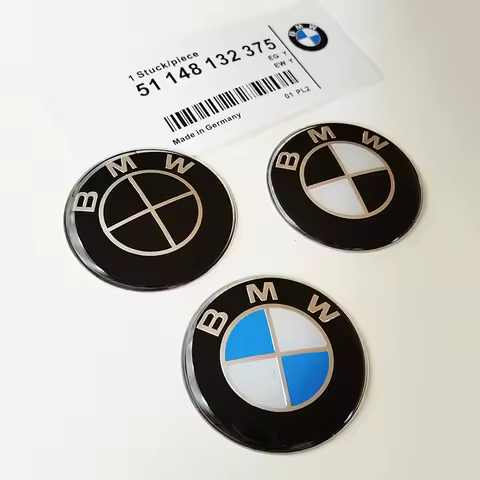 45mm Car Steering Wheel Cover Badge Emblem Logo Sticker For BMW E46 E39 E90 E36 E91 E62 E87 E53 F15