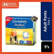 Certainty Drypants Regular Pack L Size (9's)
