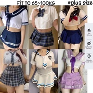 Plus-size Plus size lingerie sexy JK uniform XXXXL sexy nightgown plus size 75-100kg