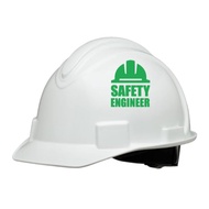 Safety Engineer Sticker. Hard hat Stickers. Red. Green Sticker . Hardhat Stickers. Reflectorized.