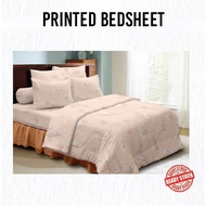 Bedsheet Single/Queen Bedsheet Cover Printed Bedsheet Fitted Bedsheet Cotton Bedsheet