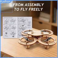 Yuxihon|  Beginner Drone Kit Hands-on Drone Model Wooden Diy Drone Puzzle Kit Handmade Remote Contro