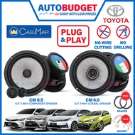 CasuMar Toyota Car Speaker Set Plug & Play Camry Vios Yaris Altis Front & Rear Spiker Kereta Estima