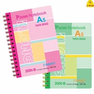 XO Double Spring Book With Plastic Cover KLONG A5 200 Pages 70 / 92; MS: 365