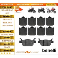 Front and rear brake pads for Benelli TRK502 TRK502X TRK 502 Leoncino 500 BJ500 BJ500GS-A BJ 500