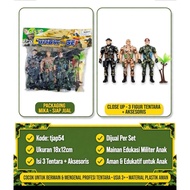 6 COLUMN ARMY KTG ARMY/ PARACHUTE ARMY/, TNI ARMY FIGURE STATUE/ TOY/