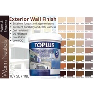 (1L)TOPLUS WEATHER PLUS EXTERIOR WALL PAINT - WARM NEUTRAL