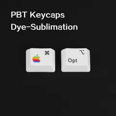 PBT Keycaps MAC Commond And Option Keys Dye-Sublimation OEM profile 1.25U R1 KeyCaps For MX Switches
