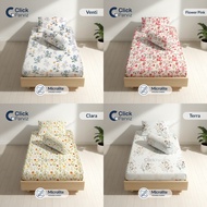 Coquette Flower Bed Sheet Size 80x200, 90x200, 100x200, 120x200 - Elastic Corners Fitted Bedsheet