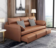 MerryRabbit - 多功能科技布沙發床205CM MR-BK026 啡色