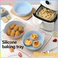 【Halo】 Baking Tray Baking Mold Oven Tray Accessories for Pizza Silicone Baking Pan Food-grade