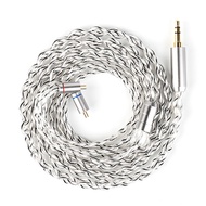 KBEAR Lattice Earphone Upgrade Cable 4-strands OCC & Pure Silver Hybrid Braided 4.4mm for Tourbillon