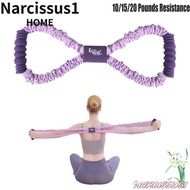NARCISSUS Yoga Tensioner, Elastic Band Multi-functional 8-Line Puller, Portable Silicone Rope 10/15/