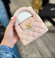 Chanel 23K mini kelly，mini nano 淺粉色，香奈兒迷你nano小廢包，handle kelly