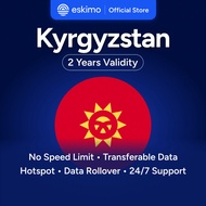 Eskimo Kyrgyzstan eSIM 1-10GB | 2 Years Validity | How to Redeem in Description