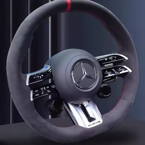 for Mercedes benz AMG GT A35 A45 A45S C43 CLS53 E53 E63 EQE 43 53 SL43 Hand-stitched Non-slip suede 