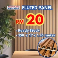 1.45meter Fluted wall panel WPC Fluted Panel PVC Wall Panel Kayu  Dinding Rumah Wood Strip Wainscoti