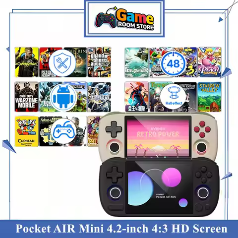 AYANEO Pocket AIR Mini 4.2-inch Screen Retro Android Handheld Gaming Consoles MTK Helio G90T Hall Jo