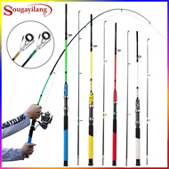 Sougayilang 1.5m-2.4m Fishing Rod 2 Sections Spinning 4 Colors Fishing Rod Ultralight Fishing Rod Fi