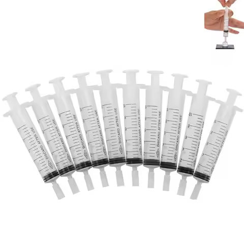 4pcs 5ml 10ml Liquid Measurement Syringe Precision Refillable Perfume Tool Plastic Essential Oil Dis