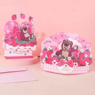 勞蘇 lotso 賀卡 卡片 生日 送禮 禮物 toy story 三眼仔 胡迪 巴斯光年 火腿豬 星之卡比 粉紅兔兔 雙子星 姆明 蠟筆小新 角落生物 cinnamoroll hello kitty
