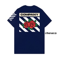 Kaoscompany.id Kaos Distro Pria Keren Simpel Tshirt Cowok Cewek Terbaru Gambar Bunga Mawar Company l