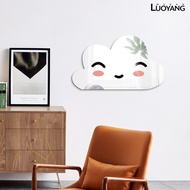 LY-Mirror Stickers Nordic Style Decorative Animal Cartoon Print Nordic 3D Mirror Wall Stickers for Kids Room