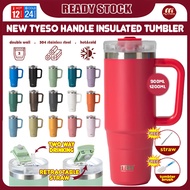 Tyeso Tumbler With Pemegang Handle Design 900ml/1200ml Stainless Steel Insulated Thermos Flask Water Bottle Botol Air保温瓶