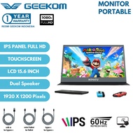 Novatu 15.6 inch Portable Touchscreen Monitor Display IPS 60HZ 4K FHD Ultra Slim Laptop PC