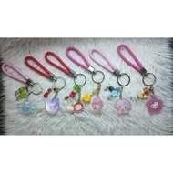 San Rio Keychain Beaded Acrylic Charm Keychain Cp Charm Keychain