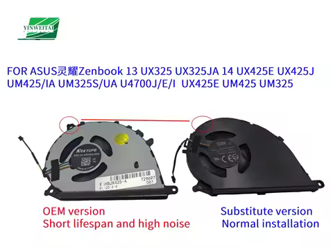 BAPF0806R5HY001 HQ2330018400 DC5V Fan For ASUS Zenbook 13 UX325 UX325JA 14 UX425E UX425J UM425 UM325