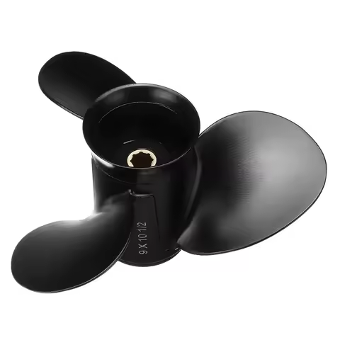48-828158A12 For Mercury 6-15HP 9x10 1/2 Marine Boat Outboard Propeller Aluminum Alloy Standard Rota