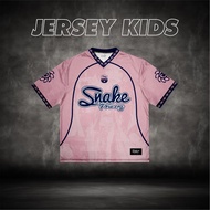 One Piece NFL Unisex Full Printing Streetwear Kids Jersey - Pink Boa Hancock