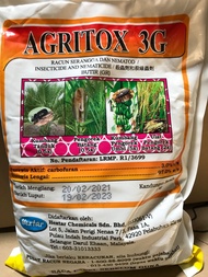 1kg AGRITOX 3G FURADAN 3G MATTA 5GR INSECTICIDE RACUN SERANGGA Anai Anai Racun kumbang Tanduk ulat pengorek batang cacing 杀虫剂(repack)