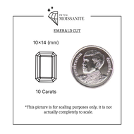 Emerald Cut Moissanite Diamond D-Color VVS1 {10ct - 28ct} - เพชรโมอีส สี่เหลี่ยมตัดมุม/เพชรโมซาไนท์