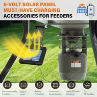 6V Solar Panel for Deer Feeder, Efficient Solar Panel Charger w/Adjustable Mounting Bracket & Alliga