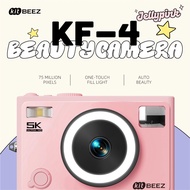 KiTBEEZ KF-4 Beauty Camera Jellypink 75MP 5K Video Auto Beauty One-touch Fill Light 1300mAh 18X Zoom