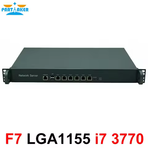 Partaker F7 Intel LGA1155 Intel Core i7 3770 Proecssor 1U 6 Ethernet Network Server Firewall