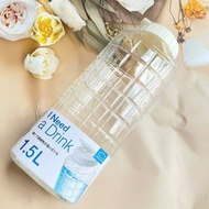 COMBO of 3 1 liter and 1.5 liter Water Bottles from Lock and Lock Safe Plastic