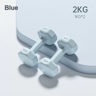 Hexagon Dumbbell 2KG - Hexagon Shape Anti-roll Design PVC Material Odorless & Safe Solid & Durable