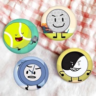 Cartoon B-BFDI New Brooches Soft Button Pin Funny Silly Gnarpy On A Skateboard Meme Badge Gamer Coll