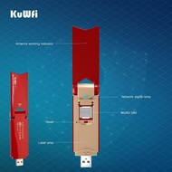 Kuwfi 4G Wifi Modem Router 150Mbps USB Dongle Unlock Mobile Sim Card Wireless Adapter Hotspot Mini Router With External Antenna