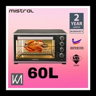 MISTRAL Electric Oven 60L / Oven Elektrik MO45RCL 60L (SIRIM APPROVED)