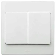 Legrand Mallia 2Gang 1Way/2Way White Double Wall Switch 2 Gang 1 Way 2 Way