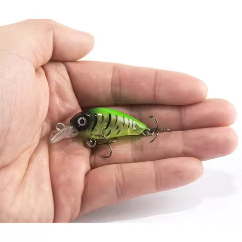 1PCS 4cm 4.5g Swim Fish Fishing Lure Artificial Hard Crank Bait topwater Wobbler Japan Mini Fishing 