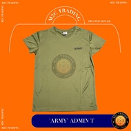 SAF | ROUND NECK T SHIRT | DRY FIT | ARMY ADMIN T (POLYESTER) | SINGAPORE | UNISEX
